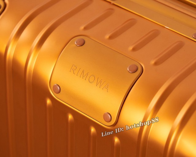 日默瓦RIMOWA全鋁鎂合金拉杆箱 日默瓦最經典男女款火星橙旅行箱 gdx1143